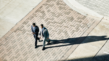 Two People Walking