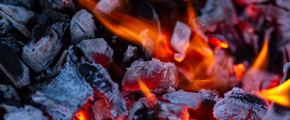 Hot coals