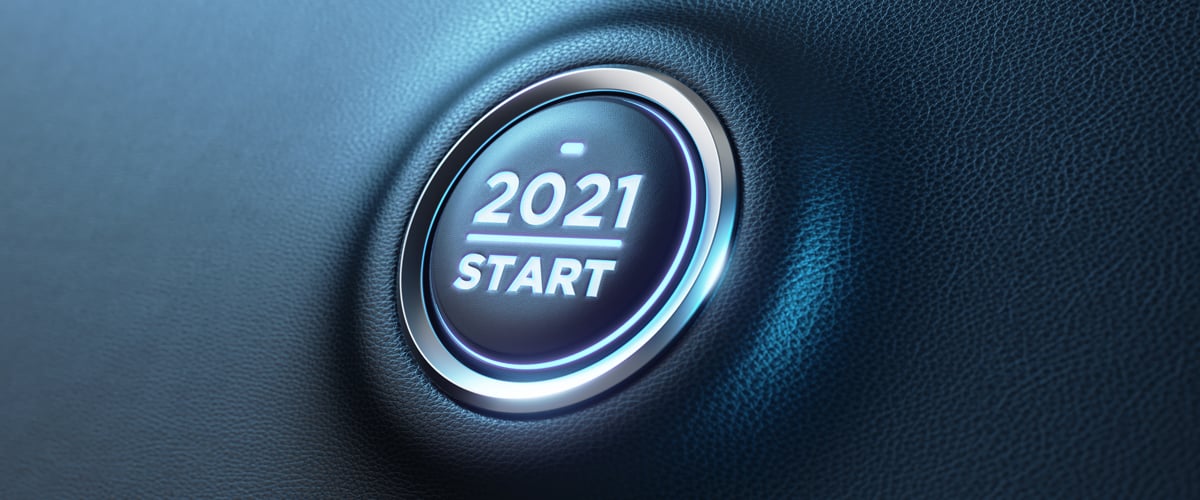 Start/stop button car with 2021 year