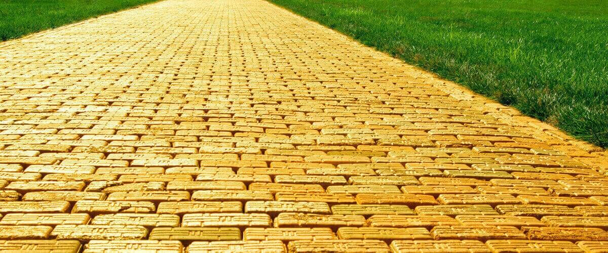 Golden brick road